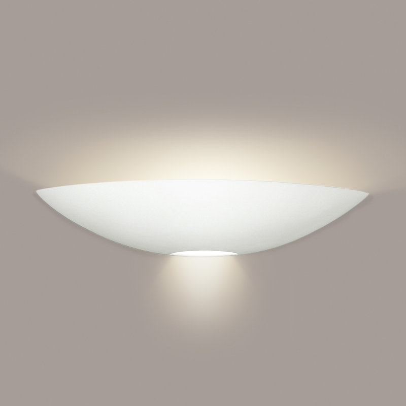 Demi lune blanche 2 lumières Borne