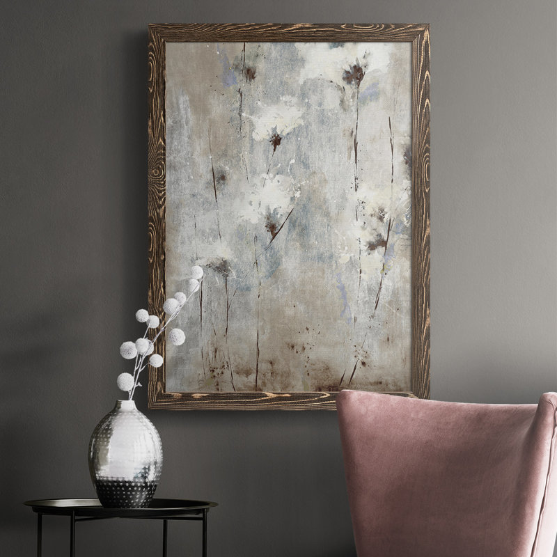 Disean ICI TODAY, GONE TOMORROW, reproduction d'art sur toile encadrée, H 37,5 po x l 27,5 po x P 1 po, Noyer