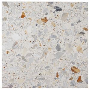 Terra Italia 23.62 in. x 23.62 in. Honed Terrazzo Floor and Wall Tile (3.87 Sq. Ft. / Each)