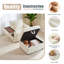 Canapé confortable moelleux en velours côtelé, espace de rangement pour une grande chaise simple, méridienne super douce avec repose-pieds et table-118850165