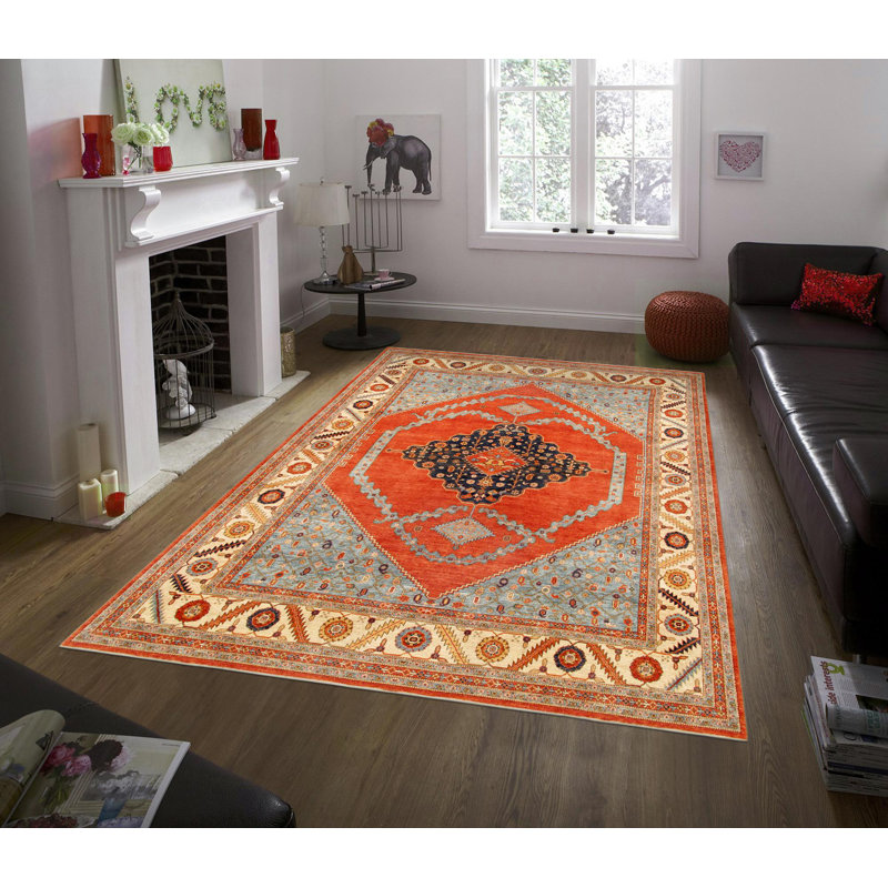 One-of-a-Kind 12'1" X 15'1" 2010s Wool Area Rug in