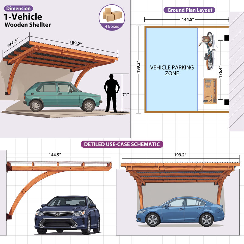 Pavillon de jardin mural incurvé