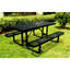 Expanded metal rectangular picnic table-105133029