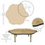 Table d'activité Flower T-Mould avec pieds minuscules réglables-109512132-109512137