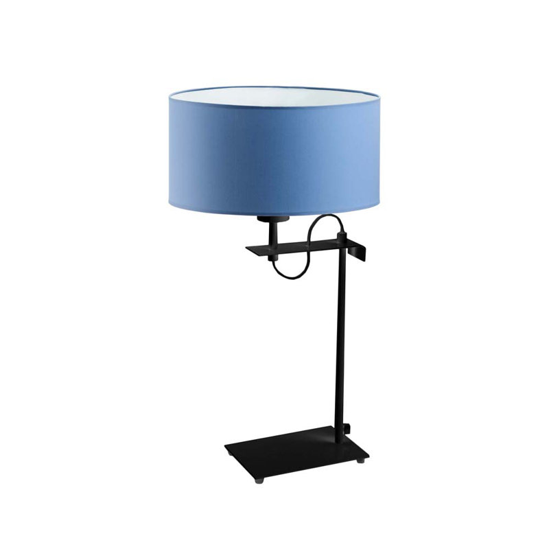 Arlena Metal Desk Lamp, Black, Blue