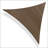 Colourtree Triangle Sun Shade Sail Canopy Fabric Cloth Screen, Water Permeable & UV Block UPF50