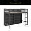 Lit mezzanine avec 8 tablettes de rangement ouvertes-692685752-692685755