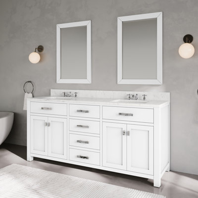 Minnetrista Bathroom Vanity with Marble Top
