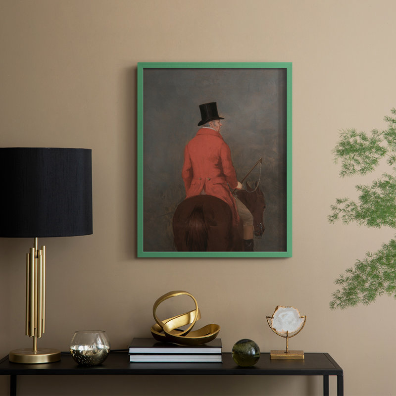 Vintage Portrait Print V Framed Print - Solid Wood