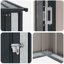Vidaxl Garden Sheds Metal Outdoor Structures Storage Modern Weather Resistant-125281537