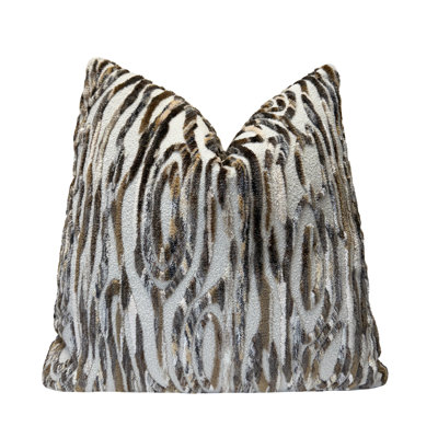 Flow Velvet Throw Pillow Cover