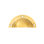 Unlacquered Brass "Elodie" Cup Drawer Pull