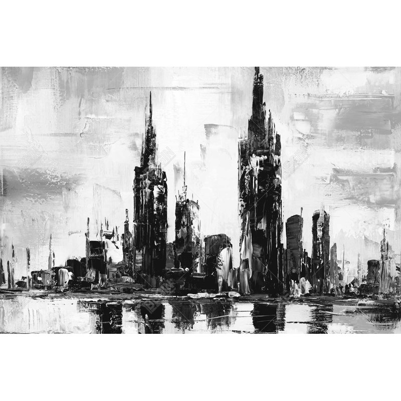 «Mono Urban Cityscape», H 24 po x l 36 po