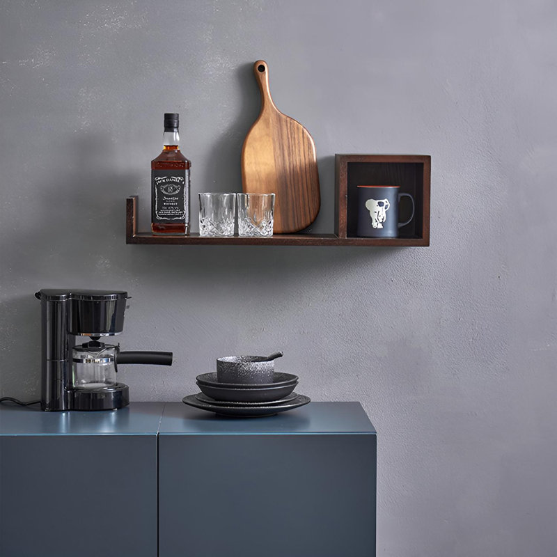 Solid Wood Floating Wall Shelf