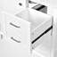 Meuble-lavabo simple de 91 cm (36 po) avec lavabo en céramique, tiroirs et armoire, fermeture amortie, style traditionnel, salle de bain-1232379218
