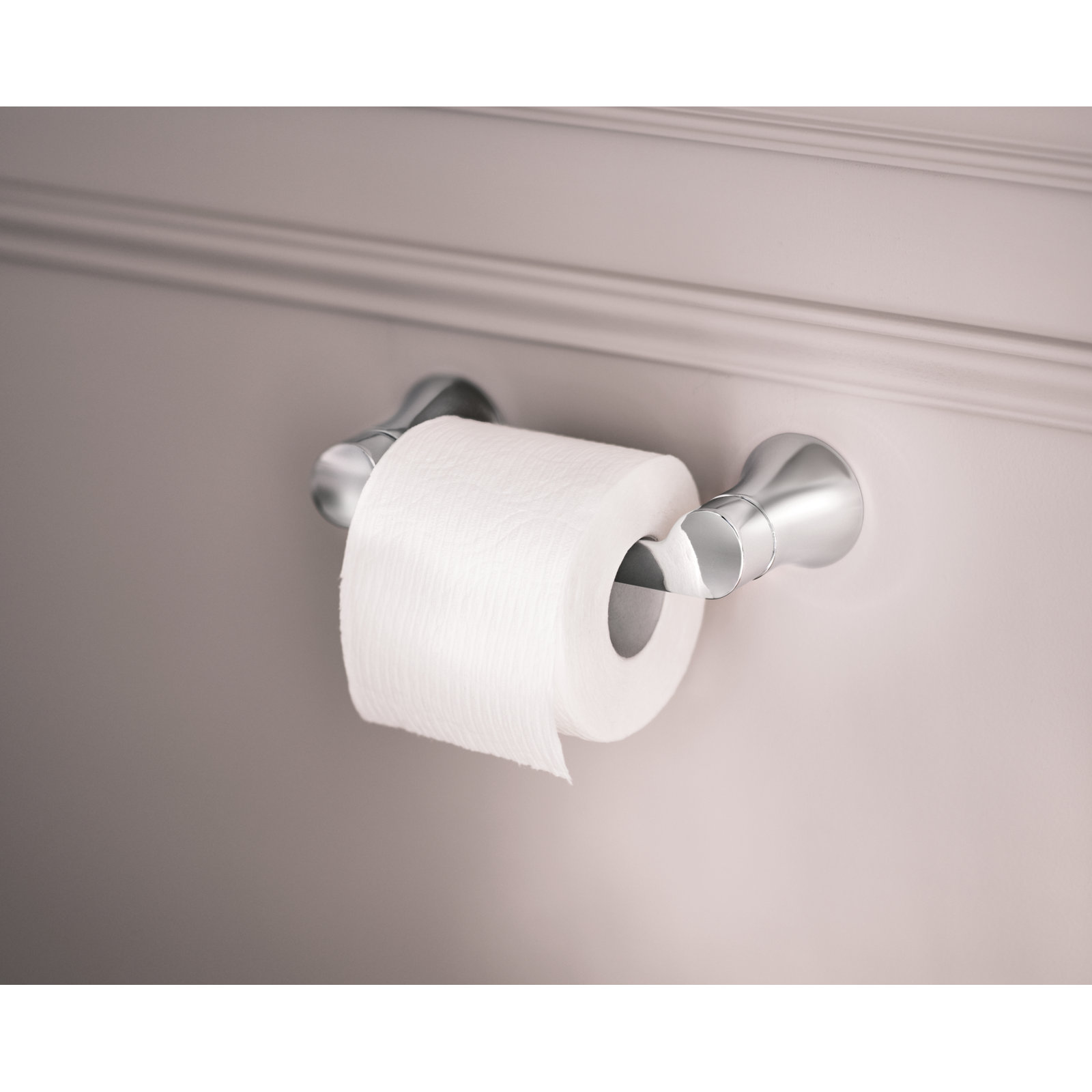 Doux Wall Mount Toilet Paper Holder, Chrome