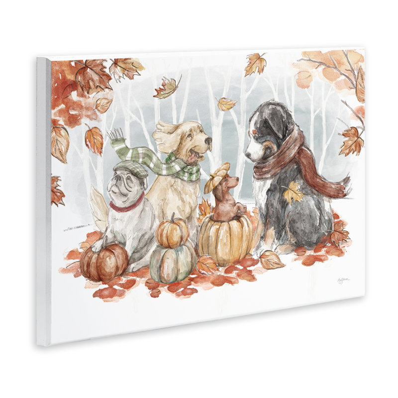 «Autumn Fun Dogs» par Mary Urban, H 13 po x l 19 po