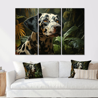 Dalmatian Dream VI - ensemble d'art sur toile de chien