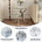 Babb Glass Cross Legs End Table-339584614