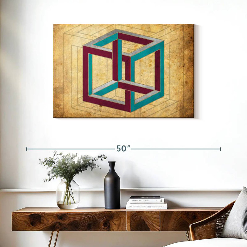 Avery Geometric Cube Illusion