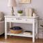 90 cm W Solid Wood Top Console Table