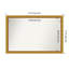 Townhouse Gold Non-Beveled Bathroom Wall Mirror-1016737512