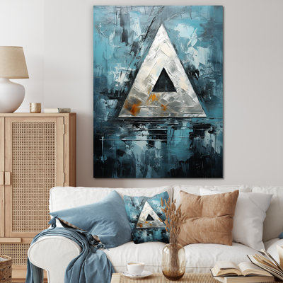 " Triangle Trance Shimmering Silver I "