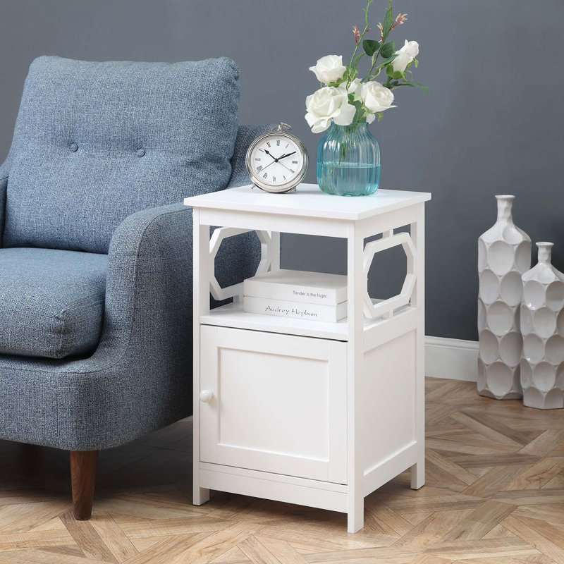 Minburn 26'' Tall End Table, White