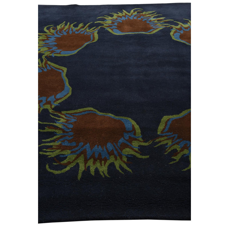 8 Ft Square Pineland Navy Blue Rug