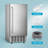 Stainless Steel Commercial Ice Maker 60lbs/day Chewable Ice Machine Heavy Duty Energy Efficient For Restaurants Bars