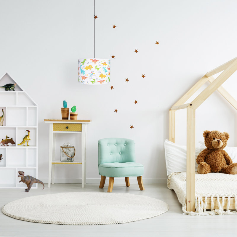 Modern and Colourful Childrens Fabric Lamp Shade