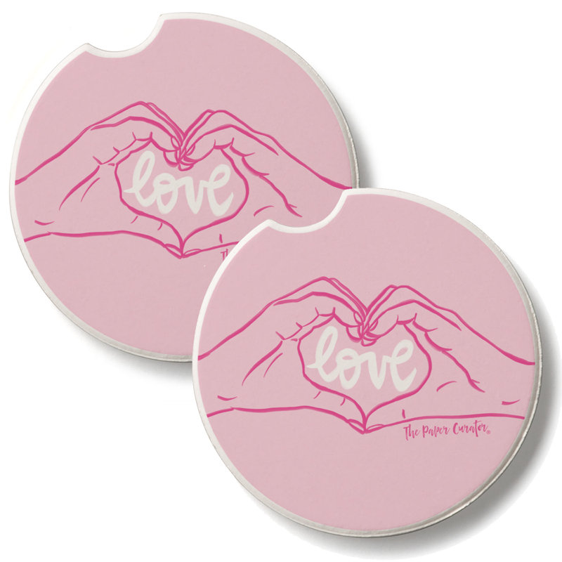 Paquet de 2 sous-verres Love Love