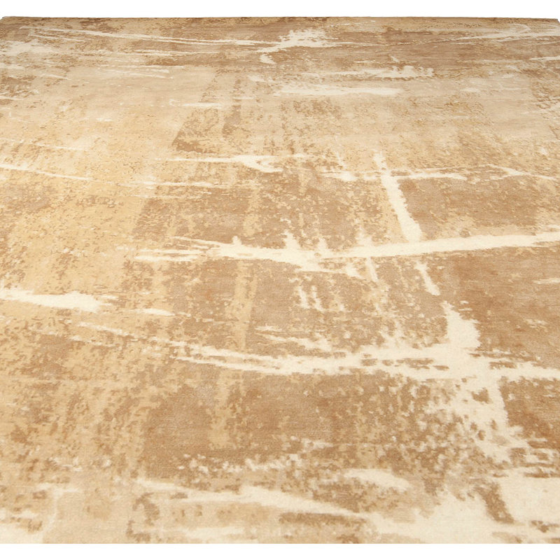 Modern One-of-a-Kind Rectangle 8' X 10'2" Hand Knotted Area Rug