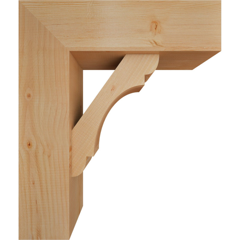 Olympic Block Offset Brace Bracket, 26 x 22, 7 1/2"W Douglas Fir (Smooth)