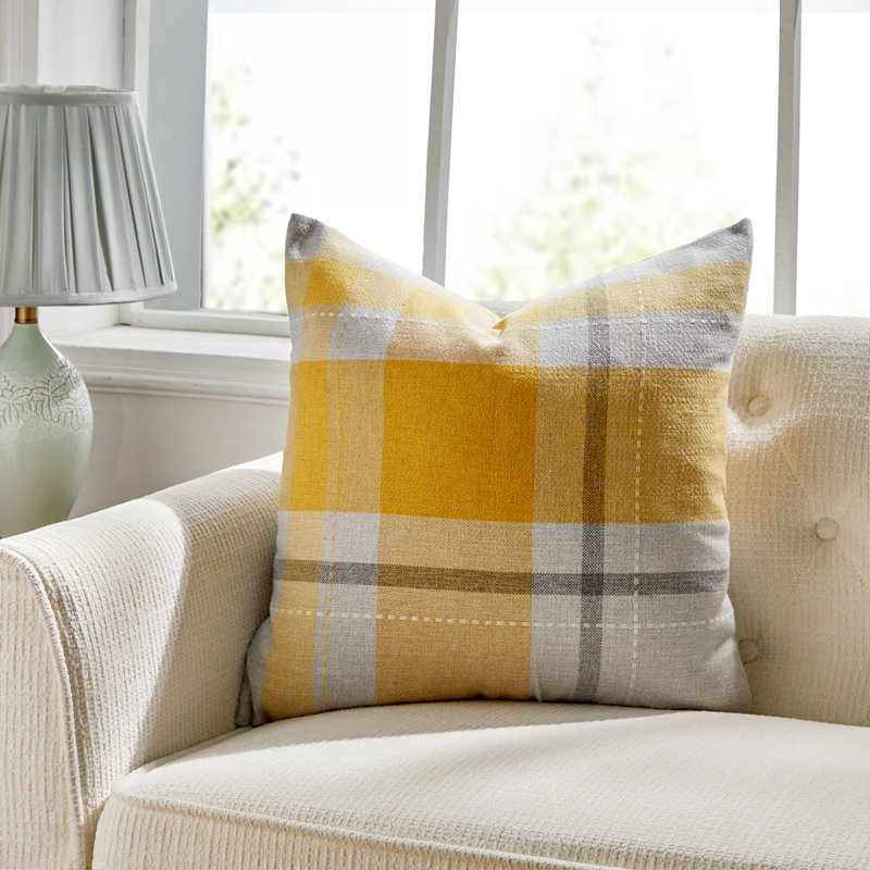 Coussin Manhattan, Jaune, Plumes