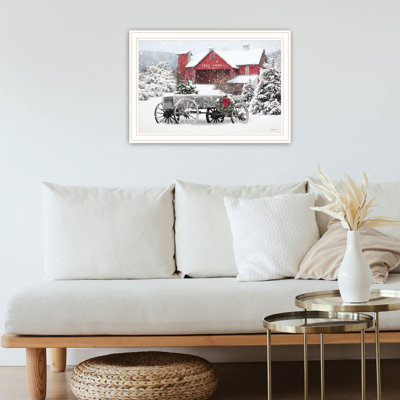 Magnifique décoration murale pour la maison - œuvre d'art encadrée blanche pour chambre et salon, 20,08 po x 13,64 po, prête à être suspendue, impression sur papier tendance