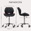 Muskoka Swivel Desk Chair Faux Leather With Adjustable Height, UKFR Certified-219053797