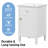 20" Modern Freestanding Single Bathroom Vanity with Sink, Tilt-Out Storage, Solid Wood Legs, Small Bathroom Friendly-1822815378