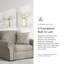 Fauteuil surdimensionné Sararose