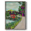 «Colorful Lakeside», reproduction encadrée - bois massif-73564874