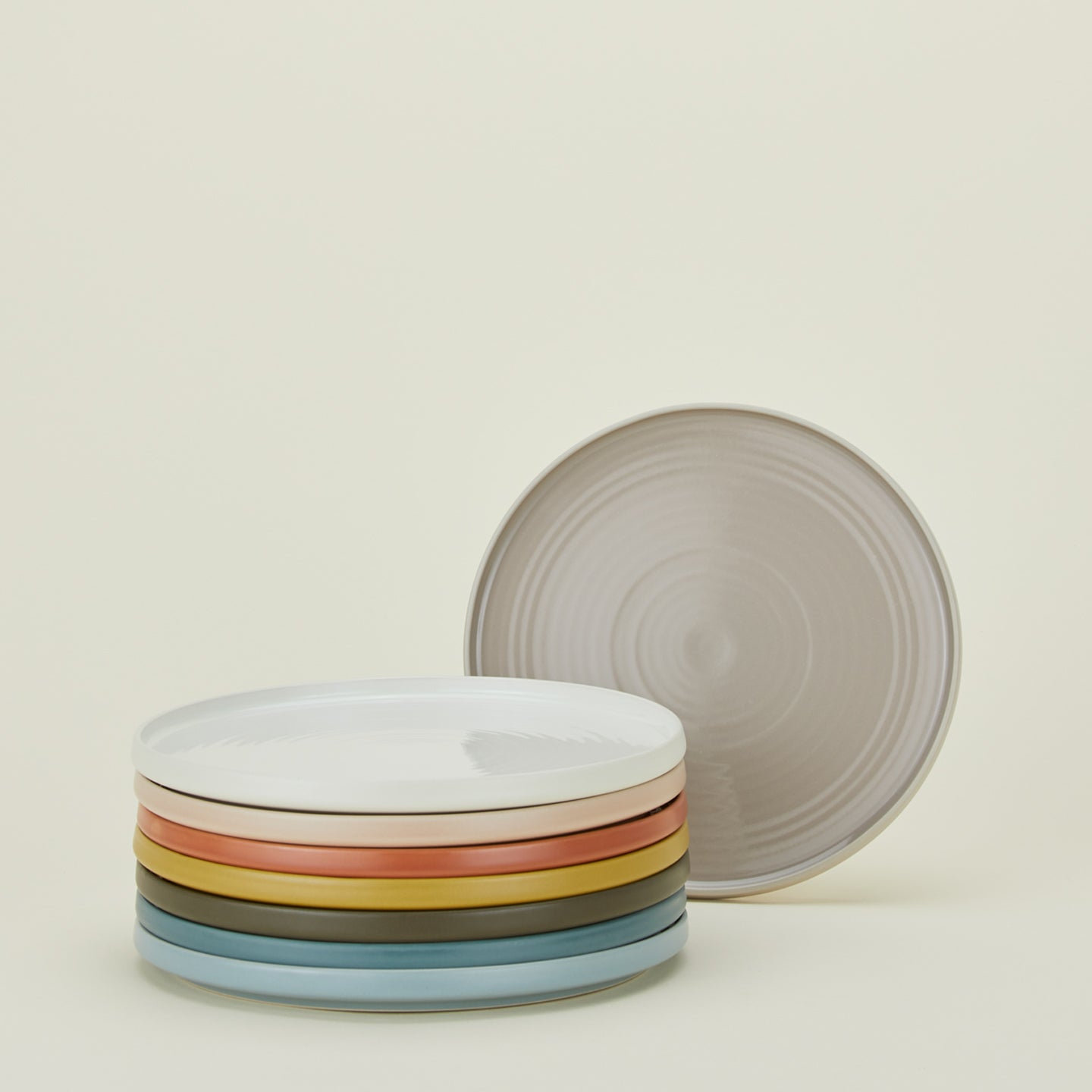 Essential 8.5'' Stoneware Salad Or Dessert Plate , Set of 4, Blue