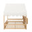 LED-Lit Daybed With Guard Fence, Hidden Bookshelves & Starry Curtain-914820999
