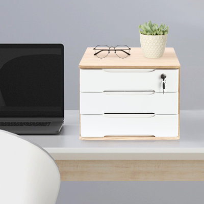 Villeroy Solid Wood Stackable Desk Organizer