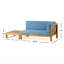 Ensemble de causeuse et table basse d'extérieur en bois d'acacia Seana-101249909-69842593-69842591