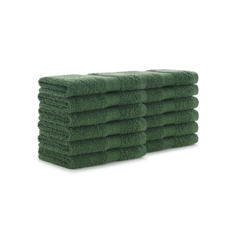 Essuie-mains Arkwright True Color 12 x 12 (paquet de 12), Vert forêt