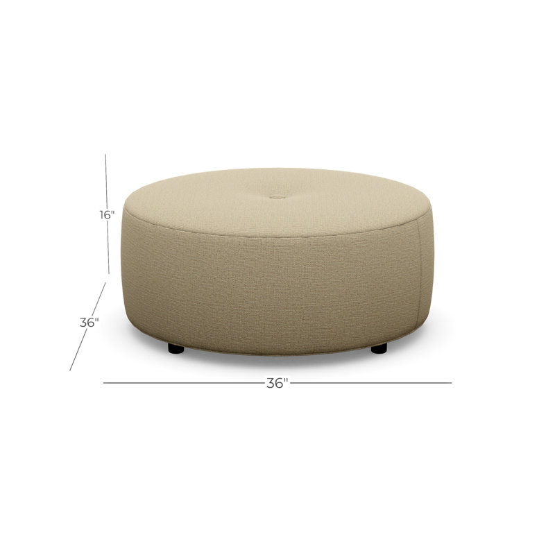 Pouf Round Ottoman, Sugar Shack 120503