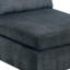 Modulaire - 4 pièces en gris, chaises recouvertes de tissu chenille, base en bois gris, collection de chaises, fabrication