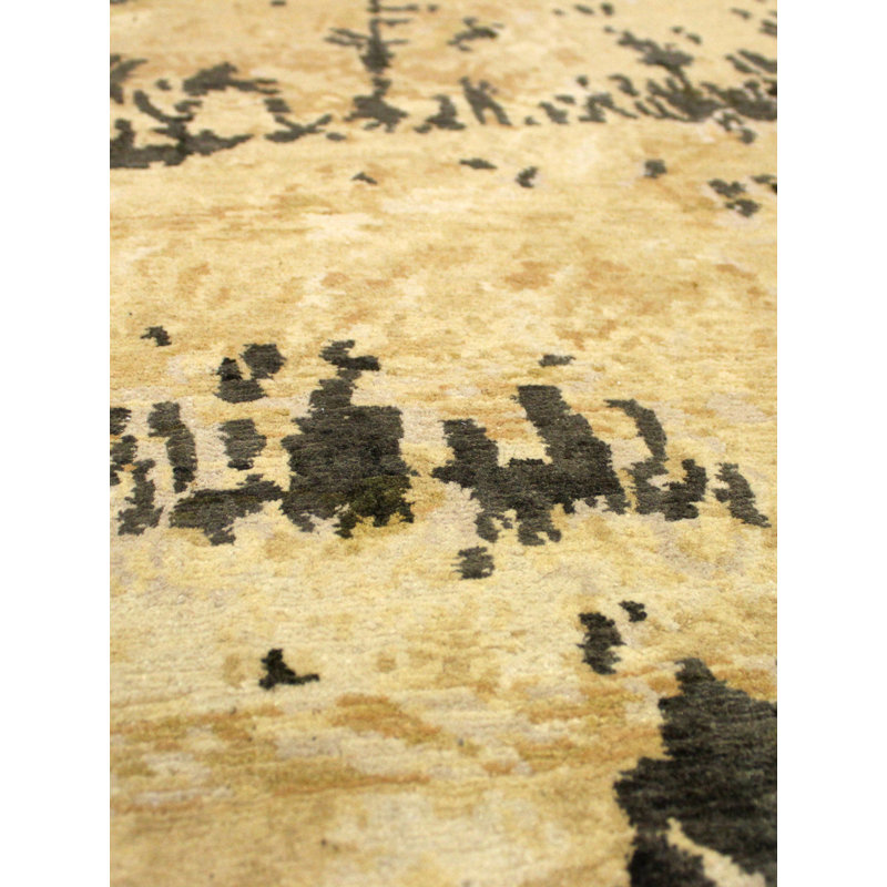 Wool And Silk Nepal One-of-a-Kind Rectangle 9' X 12' Area Rug