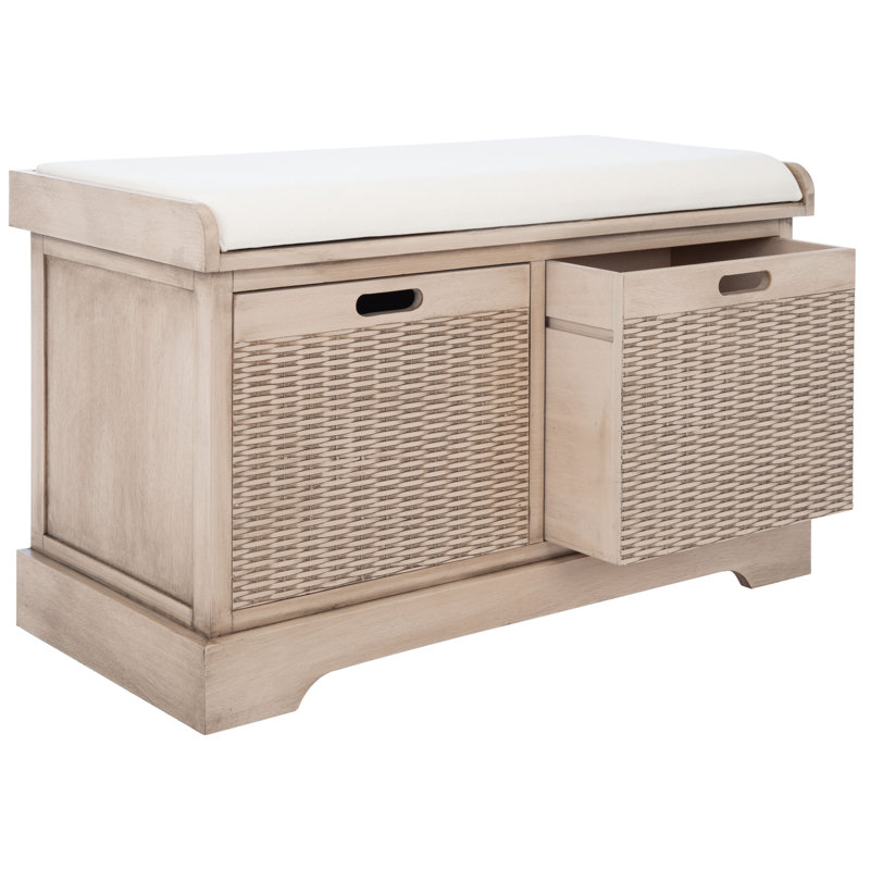 Haugen Upholstered Storage Bench, Sand
