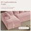 Canapé d'angle surdimensionné sans ossature et à compression de 131 pouces avec coussins-462458183-459245872-459245882